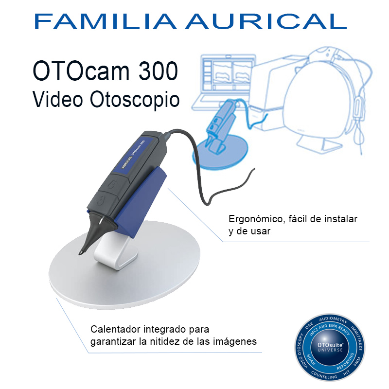 sistemas de adaptación audífonos vídeo otoscopio otocam 300